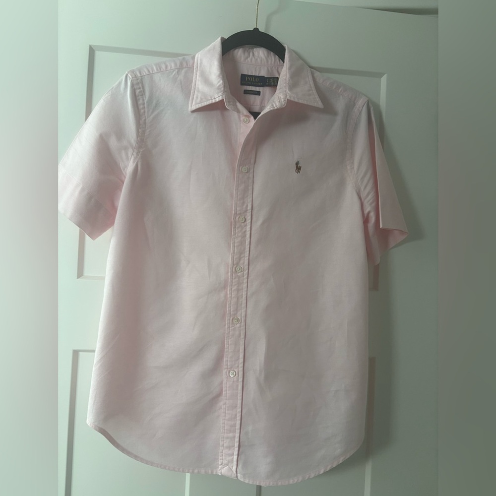 Polo by Ralph Lauren womans Light Pink Button Down Shirt